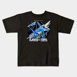 MIG35 Fulcrum-F Multirole Fighterjet Kids T-Shirt